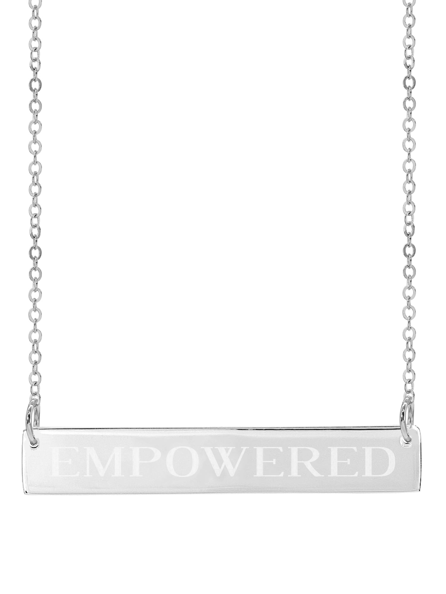 Personalized Horizontal Name Bar Necklace