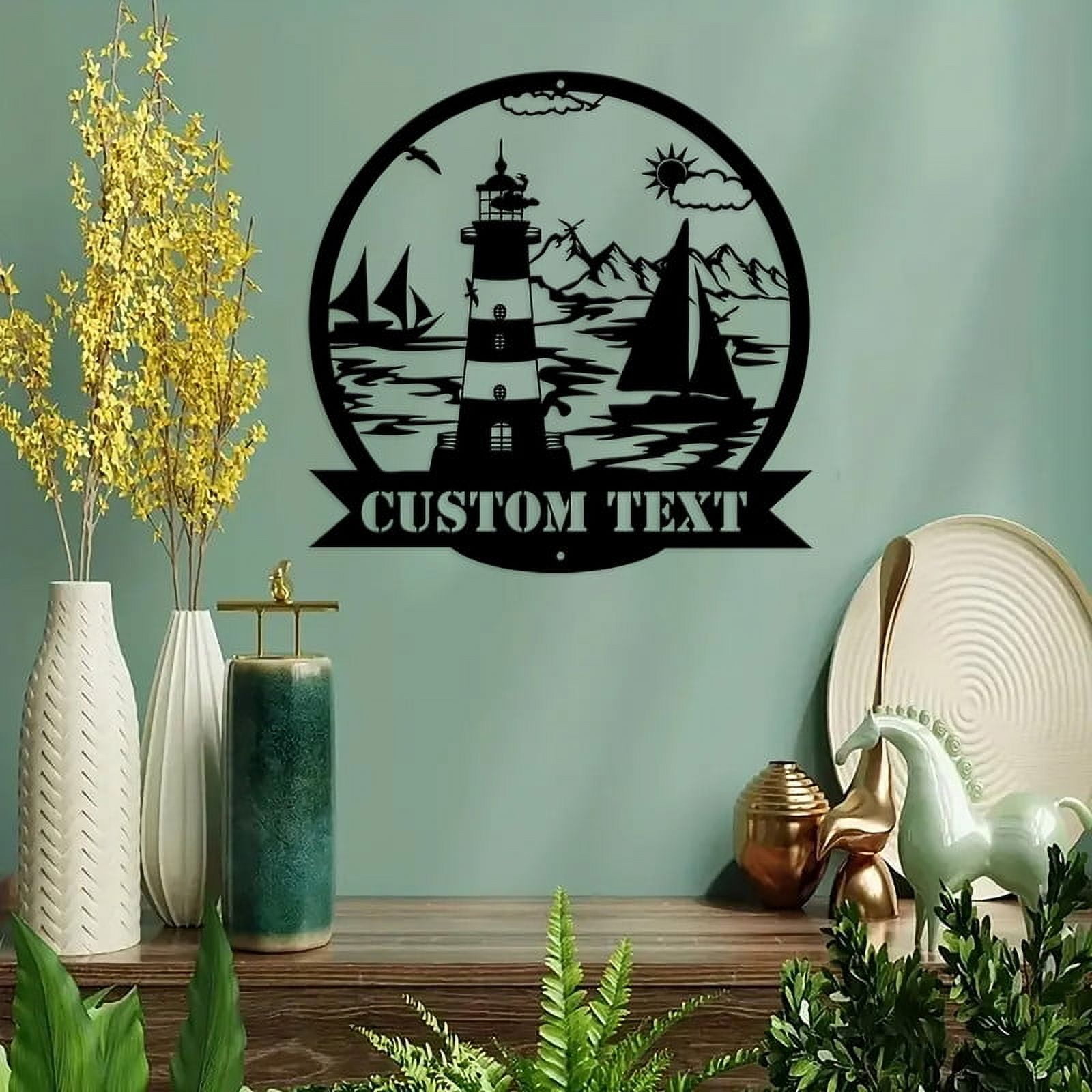 Personalized House Address Plaque Custom House Number Street Name Sign For Home Apartment Mailbox Wall Outdoor (24inch)