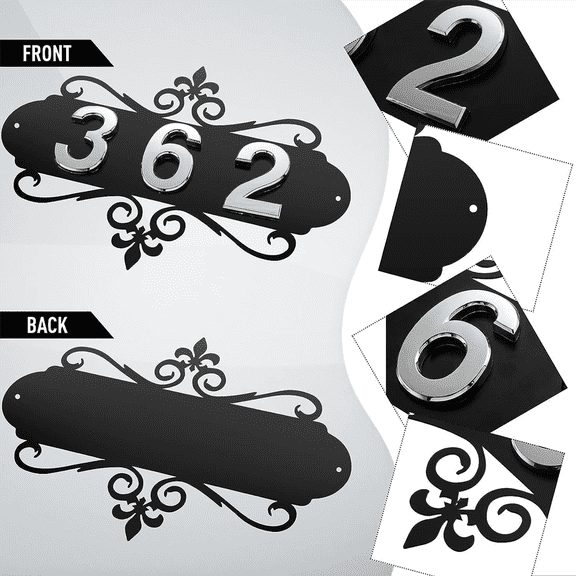 Personalized House Address Plaque, Custom Mailbox Number Sign for Home, Hotel, Office & Garden