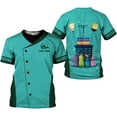 thumbnail image 1 of Personalized Housekeeping Shirts, Custom Cleaning Uniforms for Women 3D Cleaning Service Gifts Housekeeper Shirt Clean Lady (Teal, 3XL), 1 of 9