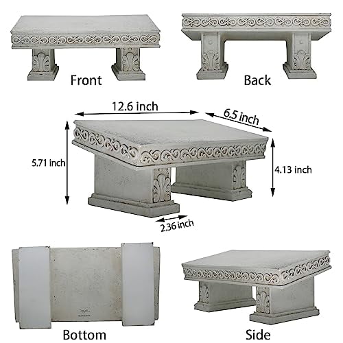 Personalized Human Memorial Stones with Photo, Bench Memorial Garden