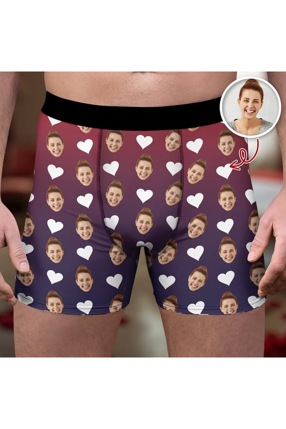 Personalized Humorous Photo Men'S Boxers For Boyfriend