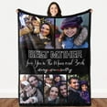 thumbnail image 1 of Personalized I Love You Photo Blankets for Mom Gifts from Daughter Son Custom Mothers Day Blankets with Photos Collage for Mom Blankets with Picture Customized Blankets, 1 of 5
