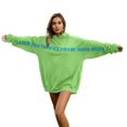 thumbnail image 1 of Personalized I Love You Thiiiis Much Hoodies for Couple Long Sleeve Pullover Tops Color: Green Size: M, 1 of 6