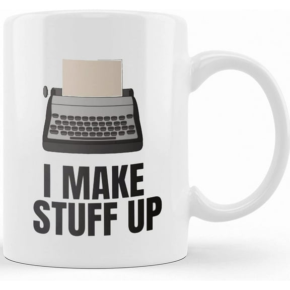 Personalized I Make Stuff Up Writer Mug Gift Copywriter Gifts Coffee Cup Gift For Writers And Copywriter Profession Gifts Funny Mug Book Author Gifts, Ceramic Novelty Coffee Mugs 11oz, 15oz Mug, Tea