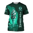 thumbnail image 1 of Personalized Ice Creams 3D Shirt, Custom Ice Cream Shirts for Team Men Women (Teal, S), 1 of 9