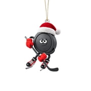 Personalized Ice Hockey Christmas Ornament 3.5in Acrylic Player Gift