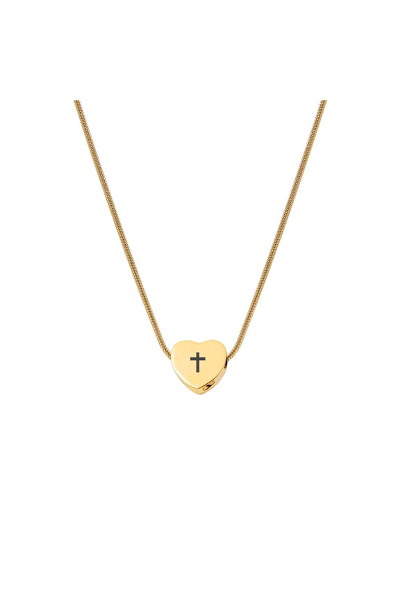 Personalized Icon Engraving Cremation Jewelry, Custom Engravable Memorial Keepsake, Engravable Pet Ashes Jewelry, Ashes Holder Container with Filling Kit and Velvet Box [Gold, Icon Engraving]