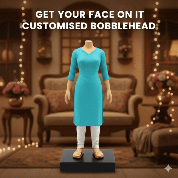 Personalized Indian Ethnic Suit - Custom Female Fashion Figurine