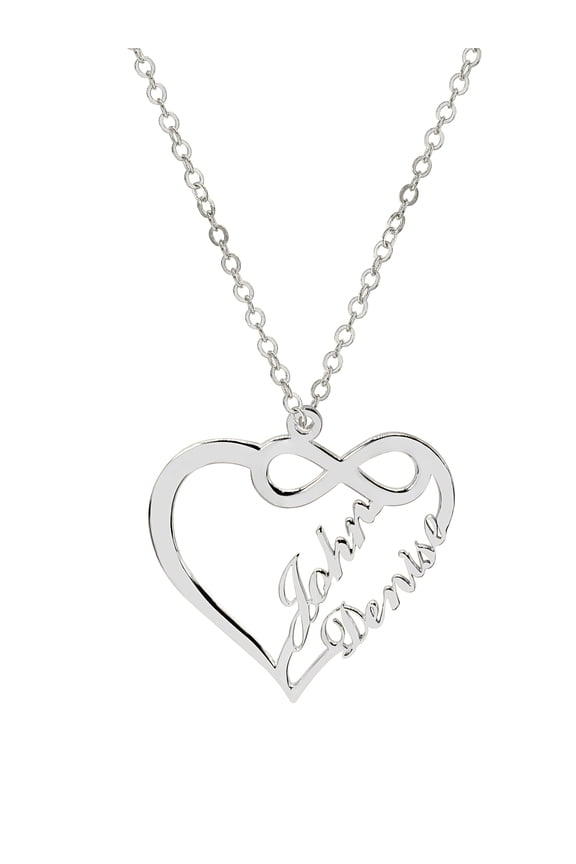 Personalized Infinite Love Name Necklace with Two Names