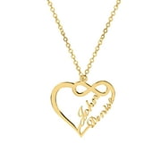 JAY AIMEE DESIGNS Personalized Infinite Love Name Necklace with Two Names