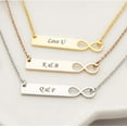 thumbnail image 1 of Personalized Infinity Bar Name Necklace Christmas Gift for Her, 1 of 8