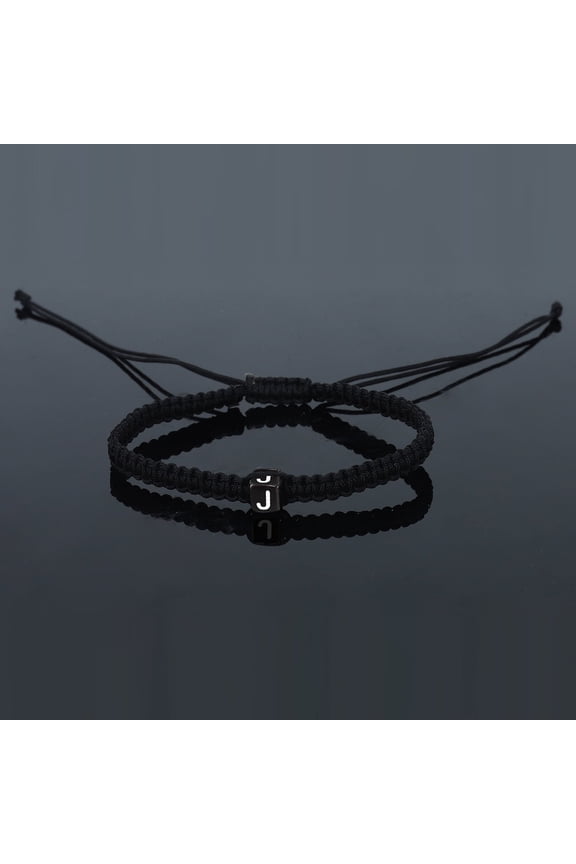 Personalized Initial Bracelet Handmade Rope Braided Jewelry for Women Men Couples