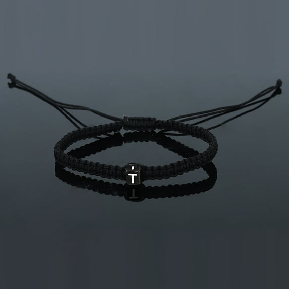 Stylish Initial String Bracelets for Couples - Handmade Rope Braided Jewelry for Women Men Girls and Boys Minimalist Accessory for Matching