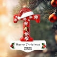 thumbnail image 1 of Personalized Initial Christmas Ornaments 2025 Custom Ornaments with Name, Personalized A-Z 26 Letter Ornament, 3D Acrylic Name Ornament for Christmas Tree, Xmas Gifts for Family Kids Friends T, 1 of 10