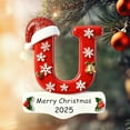 thumbnail image 1 of Personalized Initial Christmas Ornaments 2025 - Custom Ornaments with Name, Personalized A-Z Letter Ornament, 3D Resin Name Ornament for Christmas Tree, Xmas Gifts for Family Kids Friends, 1 of 9