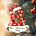 thumbnail image 1 of Personalized Initial Christmas Ornaments 2025, DIY Christmas Ornaments Tree Hanging, A-Z Letter Ornament, Resin Ornament for Christmas Tree, Xmas Gifts for Family Friends (B), 1 of 9