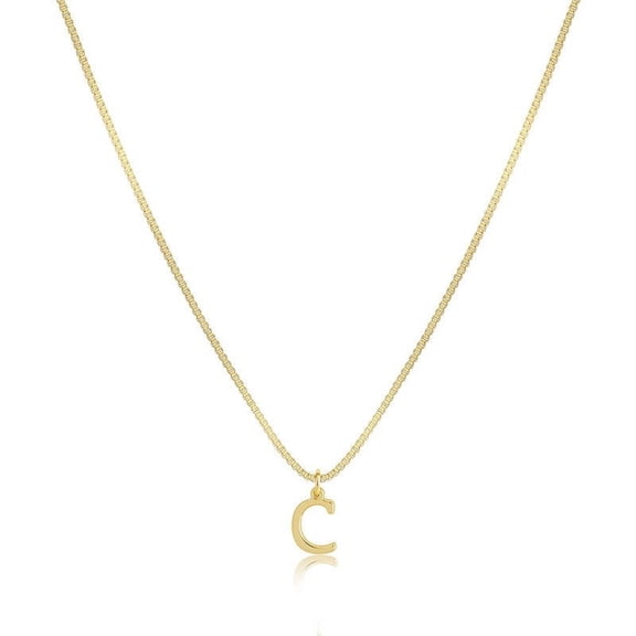 Personalized Initial D Necklace for Women - Dainty Letter Pendant Necklace, 45cm/17.7in Copper Chain, Trendy Layering Jewelry for Everyday Wear