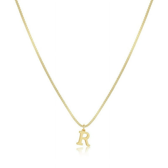 Personalized Initial D Necklace for Women - Dainty Letter Pendant Necklace, 45cm/17.7in Copper Chain, Trendy Layering Jewelry for Everyday Wear