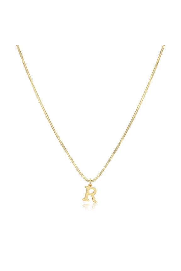 Personalized Initial D Necklace for Women - Dainty Letter Pendant Necklace, 45cm/17.7in Copper Chain, Trendy Layering Jewelry for Everyday Wear
