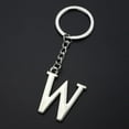 thumbnail image 1 of Personalized Initial Letter Keychain - High-Quality Zinc Alloy, Multi-Layer Electroplating, Polished Finish, 9.7cm Length - Perfect Gift, 1 of 3
