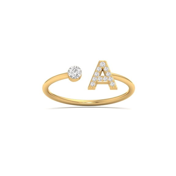 Personalized Initial Ring for Women, Jewelry Gifts for Engagement, Bridal, Anniversary, Birthday