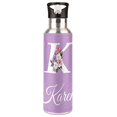 thumbnail image 1 of Personalized Insulated Water Bottle with Name, Custom Monograms Stainless Steel Tumbler with Lid & Straw, 20 oz Vacuum Cup Gift for Women (Letter K), 1 of 8