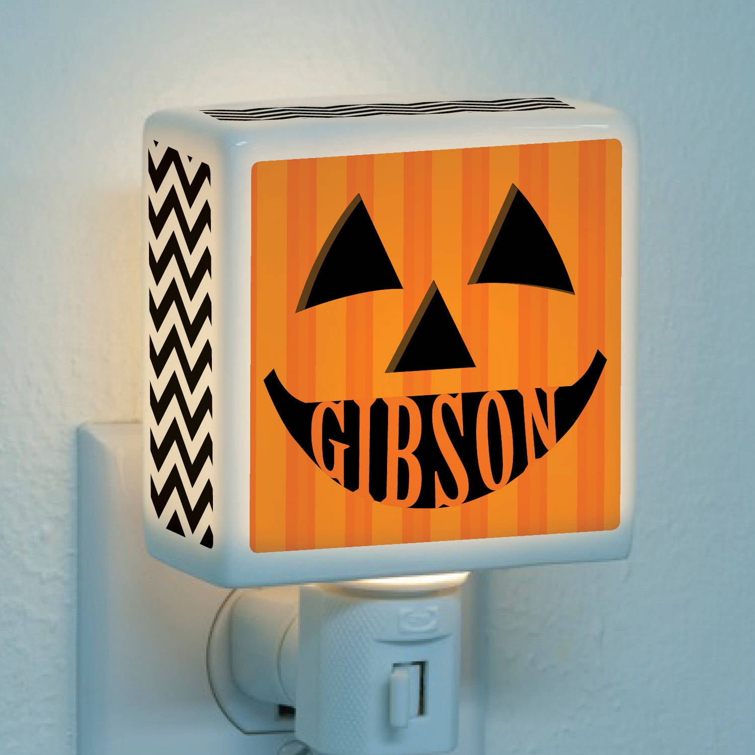 Personalized Jack O Lantern Night Light