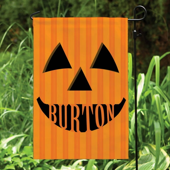 Personalized Jack O Lantern Yard Flag