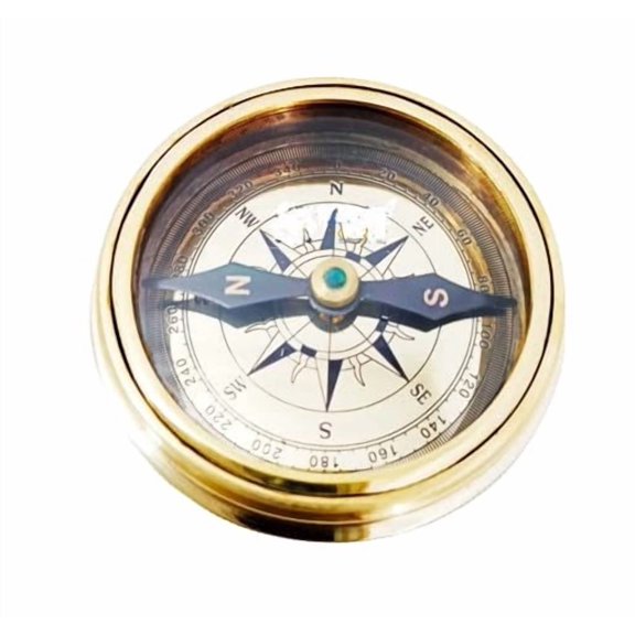 Personalized Jacko Boot Polish Darktan Stain Brass Compass