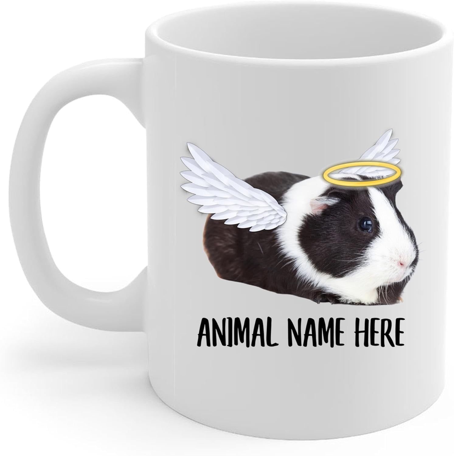 Personalized Jackson's Horned Chameleon Angel Wings Memorial Coffee Mug