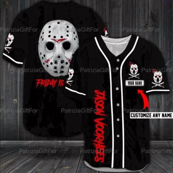 Personalized Jason Voorhees 3D BASEBALL JERSEY SHIRT All Over Print Us - Hot Sale 2026
