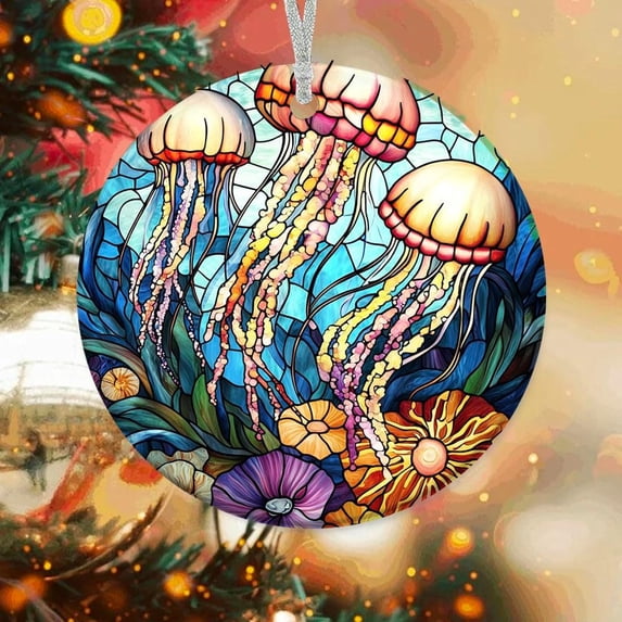 Personalized Jellyfish Tree Ornaments, Jellyfish Xmas Gifts Ideas, Jellyfish Christmas Décor, Xmas Decorations pXNn2i