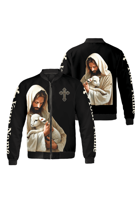 Personalized Jesus Christian Hugs All-over Print Bomber Jacket S-5XL Multicolor (M)