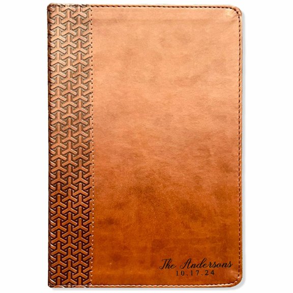 Personalized KJV Family Study Bible, Custom Engraved King James Version Bible, Christian Wedding Gift Keepsake