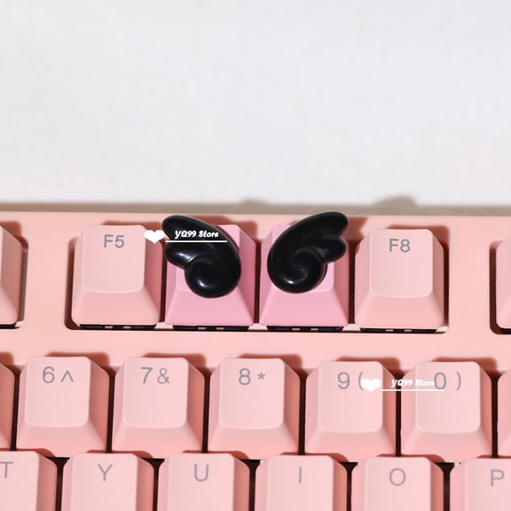 Personalized Keycaps Wings Cute Translucent Keycaps for Mechanical Keyboard R4 Keys PBT Color Keycaps Key Caps Anime