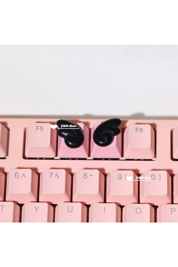 Personalized Keycaps Wings Cute Translucent Keycaps for Mechanical Keyboard R4 Keys PBT Color Keycaps Key Caps Anime