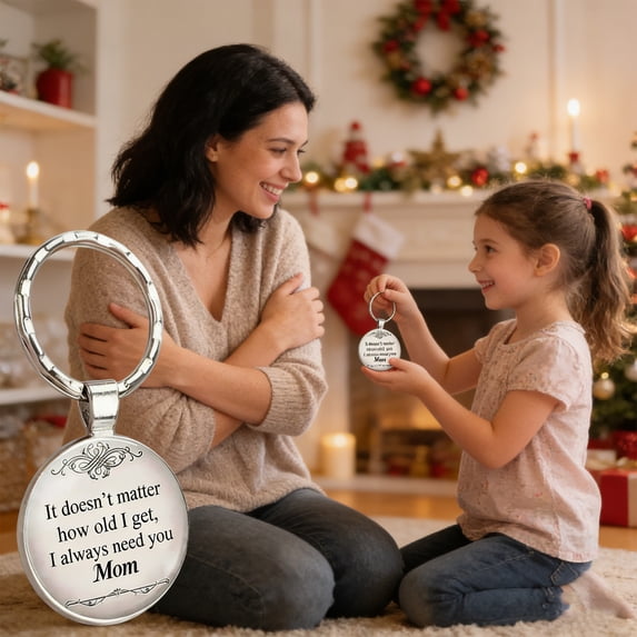 Personalized Keychain for Women Men - Custom Engraved Gift for Birthday Christmas Anniversary, Durable Stainless Steel Key Ring for Keys Backpacks Purses