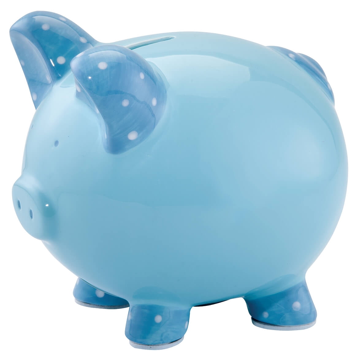 Personalized Kid's Font Piggy Bank, Blue