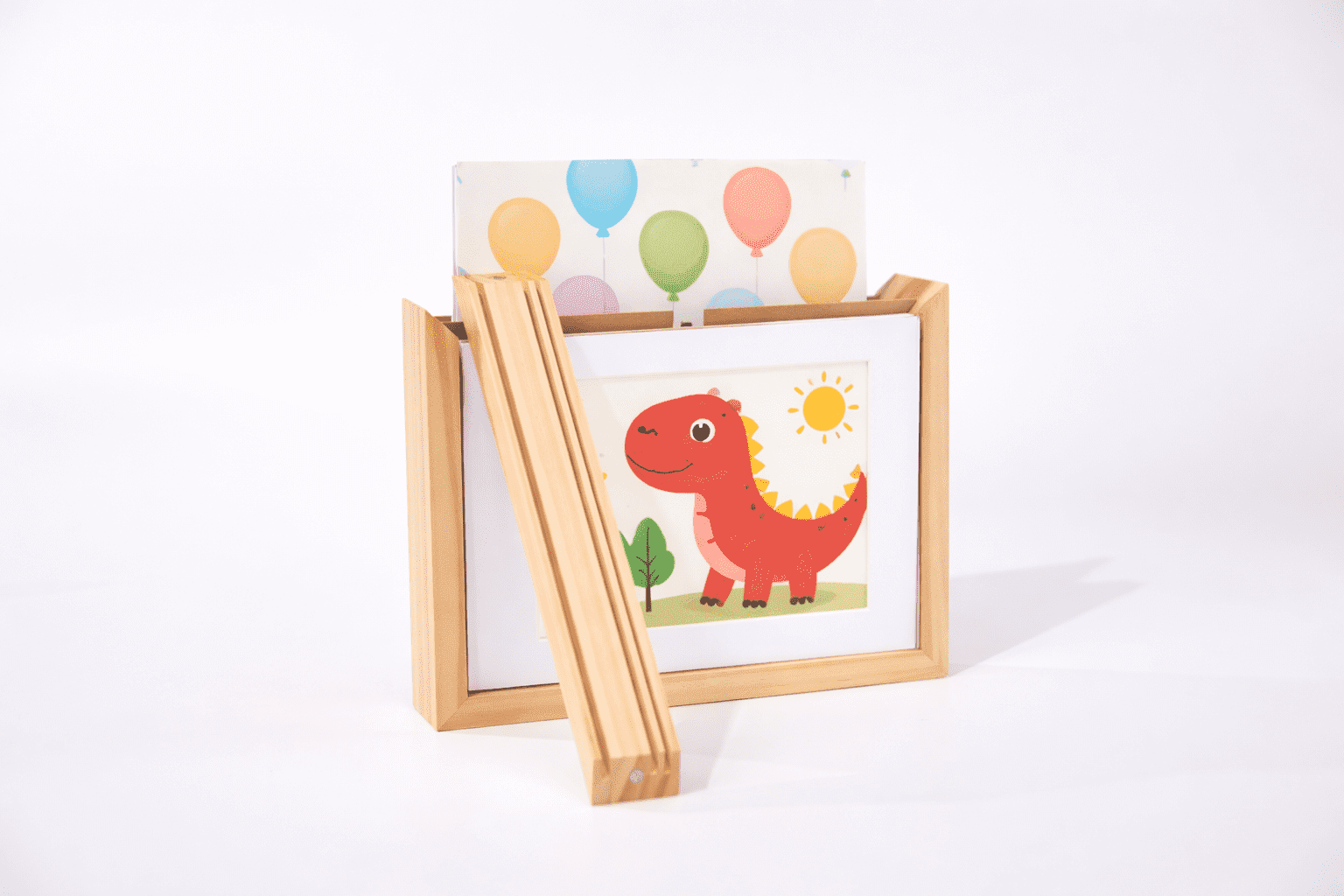 Personalized Kids Art Frame Keepsake | 100% Real Wood | Magnetic Easy ...