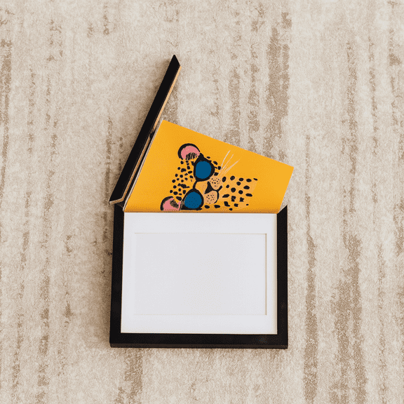 Personalized Kids Art Frame Keepsake | 100% Real Wood | Magnetic Easy Open Memory Box | Letter Size Frames | Three Colors