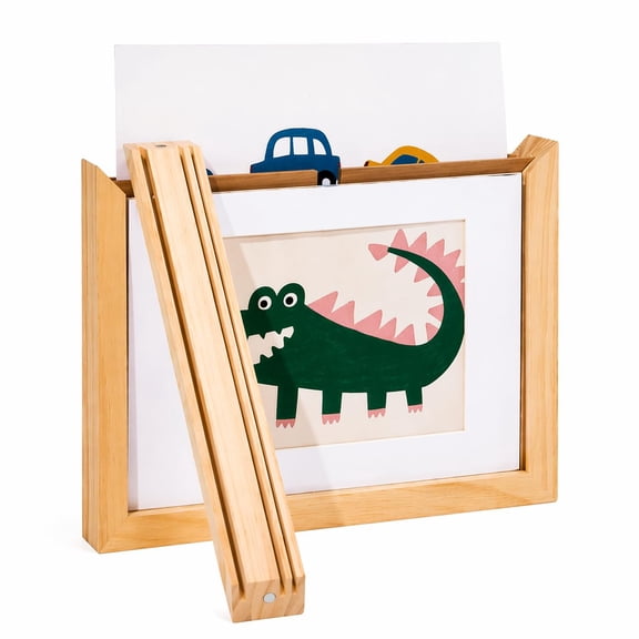 Personalized Kids Art Frame Keepsake | 100% Real Wood | Magnetic Easy Open Memory Box |Hold Over 160 Artworks, Certificate, Photos & Diploma