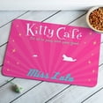 thumbnail image 1 of Personalized Kitty Cafe Meal Mat, Pink, 1 of 1