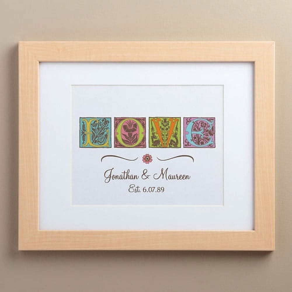 Personalized LOVE 11" x 14" Framed Print