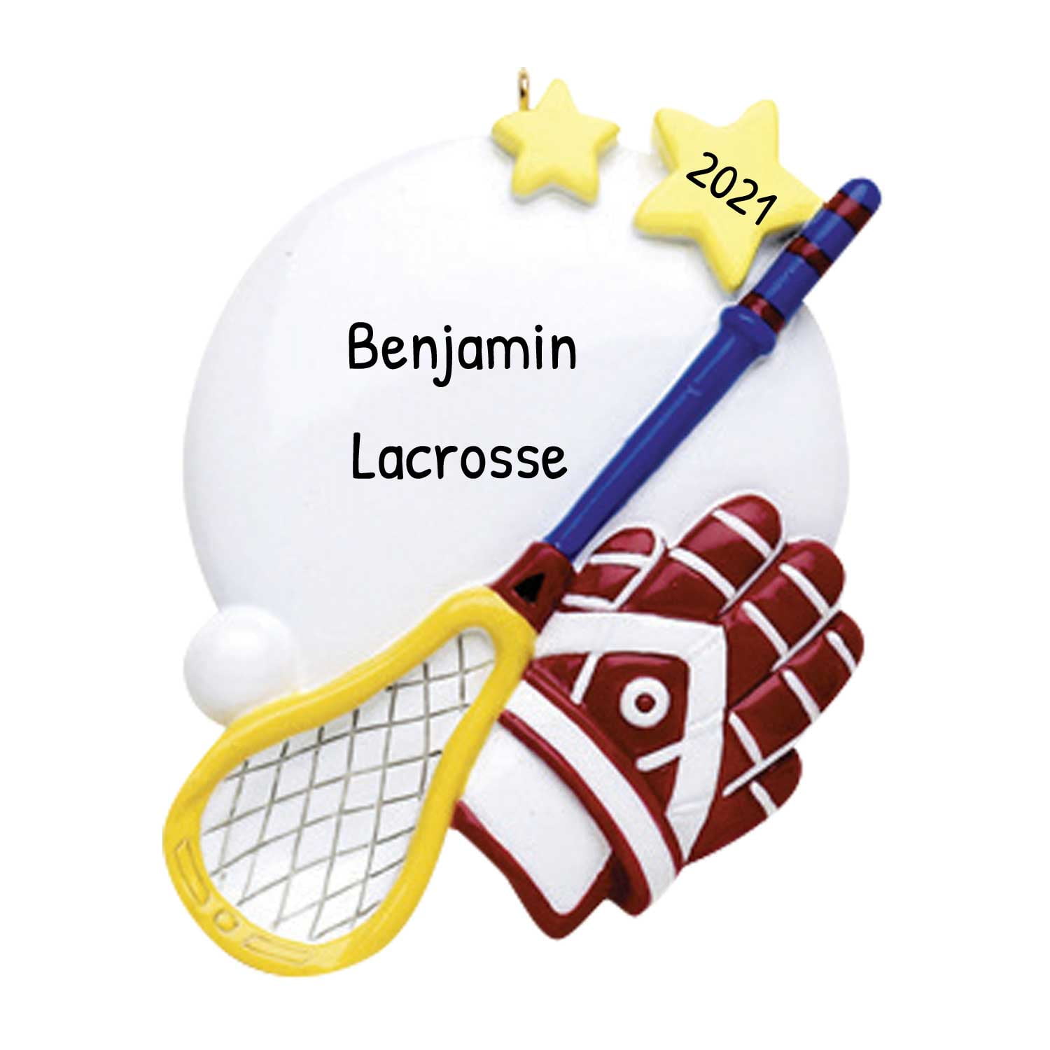 Personalized Lacrosse Ornaments for Christmas Tree Lacrosse Christmas