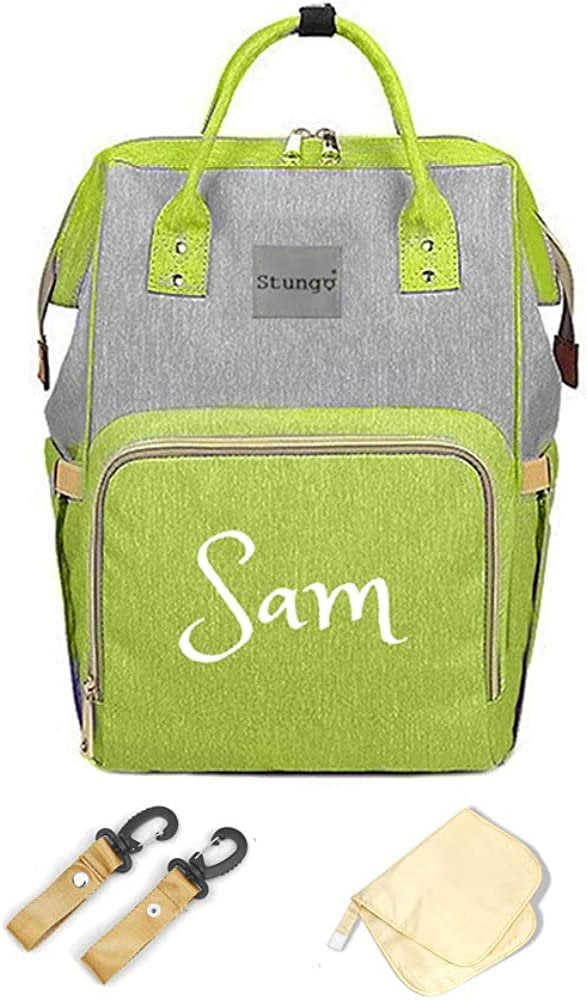 Personalized Large Diaper Bag Knapsack Custom Monogram Backpack