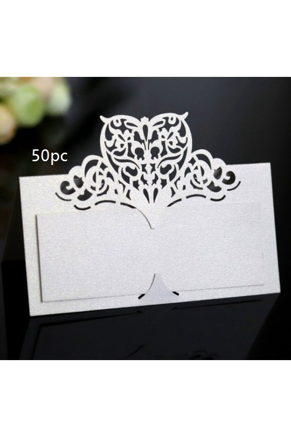 Personalized Laser Cut Name Place Cards for Weddings - Custom Elegant Table Sign Decor for Seating Arrangements