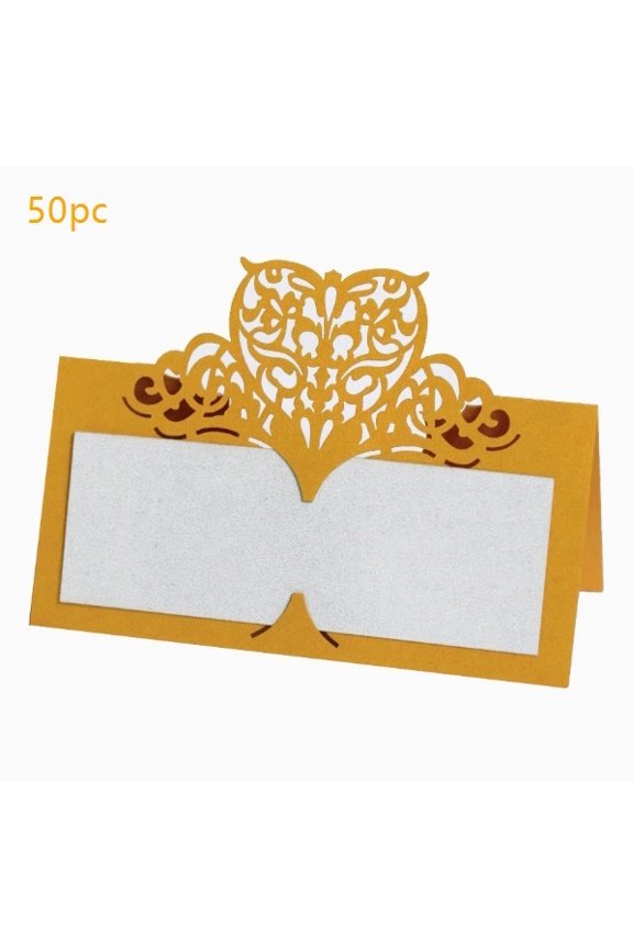 Personalized Laser Cut Name Place Cards for Weddings - Custom Elegant Table Sign Decor for Seating Arrangements