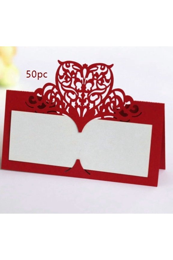 Personalized Laser-Cut Wedding Name Seat Cards - Elegant Custom Table Signage for Weddings and Events