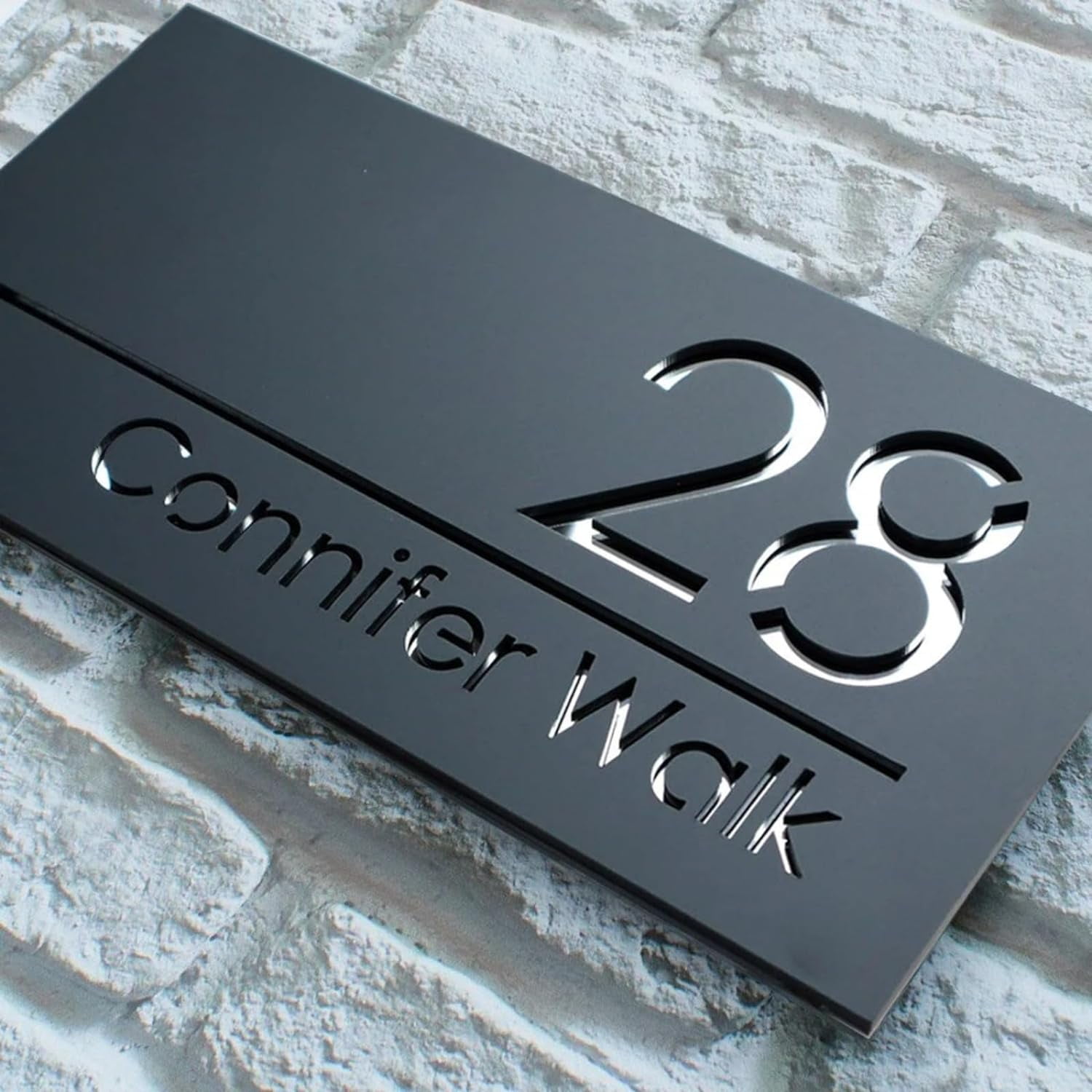 Personalized Laser Cutting of House Number Plates, Residential, Home